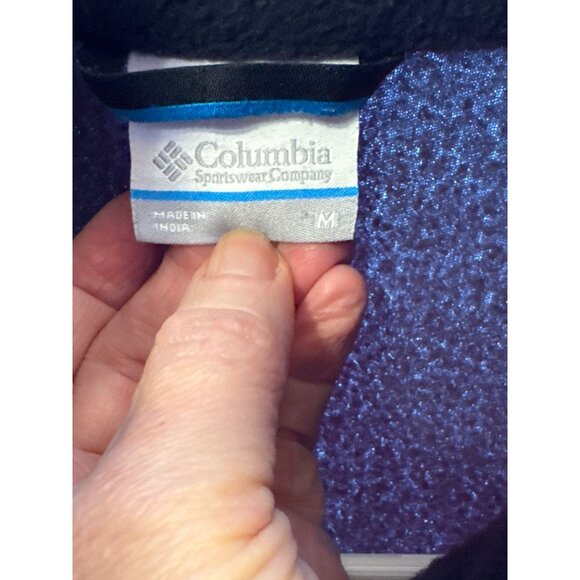 Columbia Mens Medium Black Full-Zip Fleece Jacket With Pockets - Picture 4 of 4